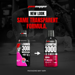 ProSupps L-Carnitine botella abierta guardada en refrigerador para frescura
