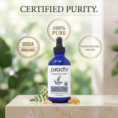 PURA D'OR aceite en difusor creando ambiente relajante en sala