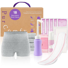PurComfy empaque frontal mostrando kit completo y beneficio de organización