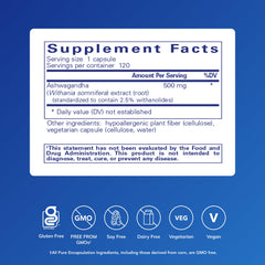 Pure Encapsulations cápsula abierta vista cercana que muestra textura y pureza