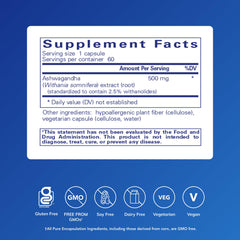 Pure Encapsulations cápsula abierta mostrando contenido, fácil de consumir
