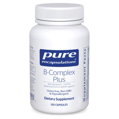 Pure Encapsulations frente del envase mostrando la fórmula y beneficio de apoyo nervioso