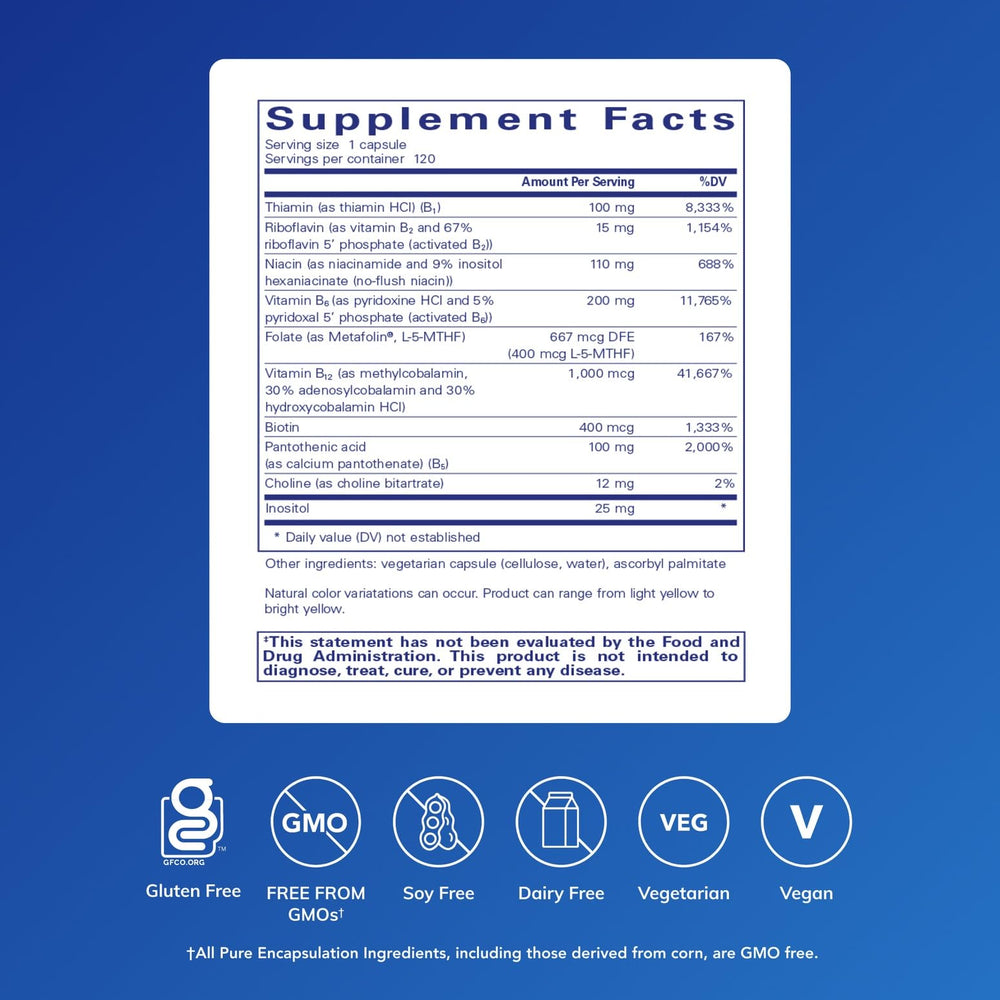 Pure Encapsulations cápsula en mano destacando dosificación y facilidad de uso