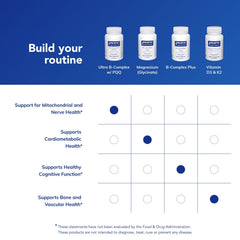 Pure Encapsulations botella en escenario lifestyle transmitiendo confianza y pureza