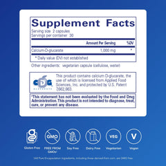 Pure Encapsulations etiqueta trasera con información de ingredientes y uso claro