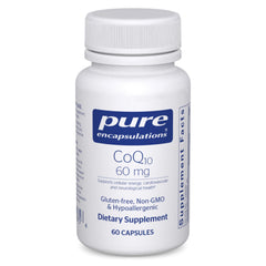Pure Encapsulations frasco frontal mostrando etiqueta clara y beneficios
