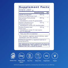 Pure Encapsulations Energy Xtra label highlighting premium adaptogen formula for daily stamina