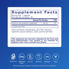 Pure Encapsulations detalle de etiqueta con información de pureza y dosificación