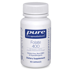 Pure Encapsulations frasco frontal mostrando 90 cápsulas y etiqueta clara