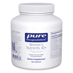 Pure Encapsulations frente del envase mostrando 180 cápsulas y beneficios