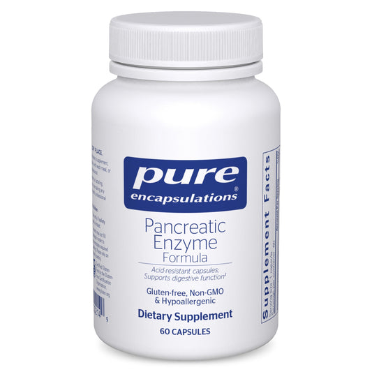 Pure Encapsulations frente del envase mostrando claridad de marca y confianza
