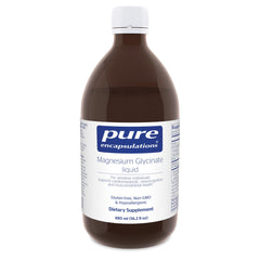 Pure Encapsulations botella frontal mostrando pureza y dosificación