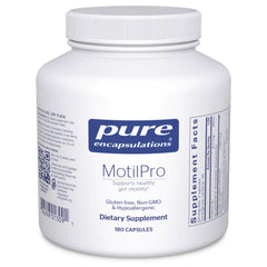 Pure Encapsulations MotilPro vista frontal con envase limpio y profesional