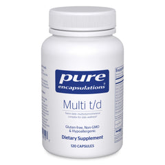 Pure Encapsulations botella frontal mostrando diseño y cantidad beneficios