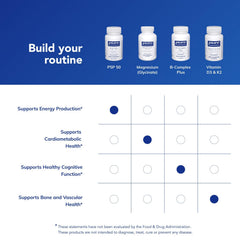 Pure Encapsulations frasco sobre mesa en ambiente saludable y natural