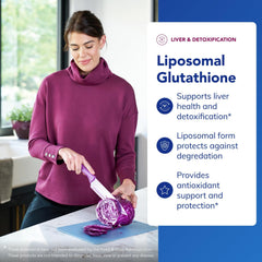 Pure Encapsulations representación de liposomas mostrando protección y absorción