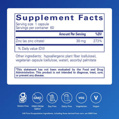 Pure Encapsulations cápsula en primer plano que destaca absorción