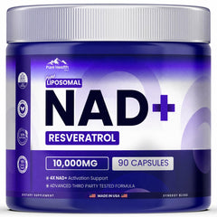PURE HEALTH MAX frasco delantero mostrando etiqueta y beneficios