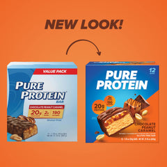 Pure Protein barra cortada para apreciar capas internas, detalle apetecible