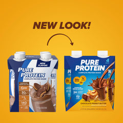 Pure Protein etiqueta nutricional destacando 30g proteína y menos de 1g azúcar