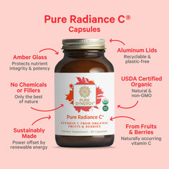 PURE SYNERGY detalle de etiqueta con lista de ingredientes y certificaciones
