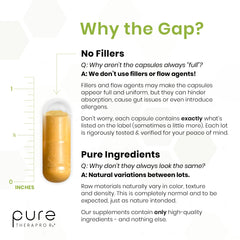 Pure Therappro Rx sello NSF y GMP para confianza en fabricación