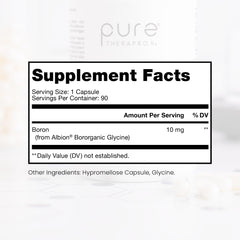 Pure TheraPro Rx Bio Boron 10mg bottle shown for daily use