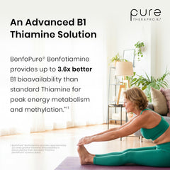 Pure Therapro Rx cápsula en mano para mostrar tamaño y facilidad de tragar