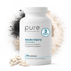 Pure Therapro Rx empaque frontal mostrando 90 cápsulas y beneficio de soporte tendinoso
