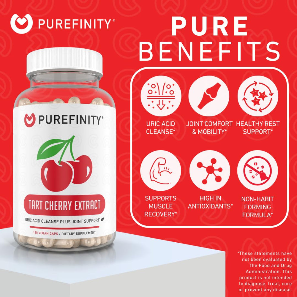 PUREFINITY etiqueta con información nutricional y garantías de calidad