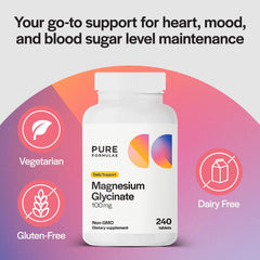 PureFormulas etiqueta cercana que muestra ingredientes y garantía de calidad