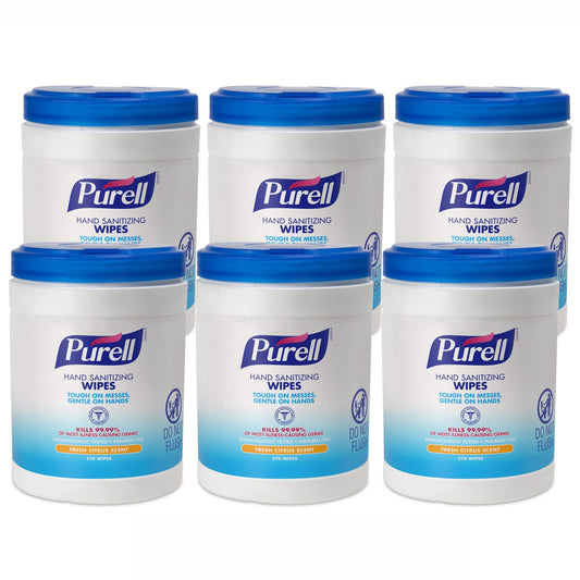 PURELL canister frontal con aroma cítrico, acceso rápido para higiene