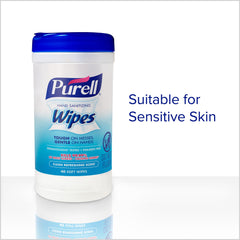 PURELL etiqueta con información y beneficios del producto