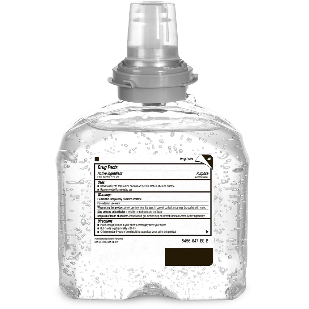Purell detalle de la válvula sellada que evita contaminación en el cambio
