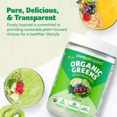 Purely Inspired polvo integrado en receta de smoothie estilo de vida saludable