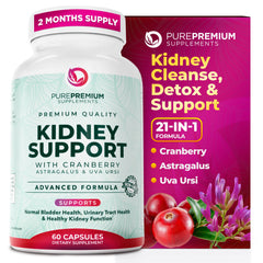 PurePremium frente del empaque mostrando diseño y beneficio de soporte renal