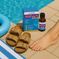 PURESKIN caja de presentación que muestra el contenido y dosis recomendada