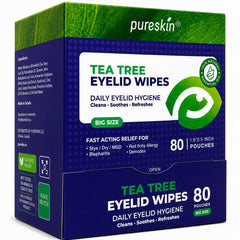 PURESKIN empaque frontal mostrando 80 toallitas, fácil identificación y almacenamiento