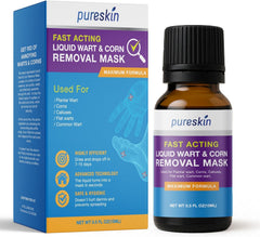 PURESKIN envase frontal mostrando el producto y beneficios de uso