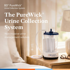 PureWick canister de 2000 cc transparente con sello y capacidad segura