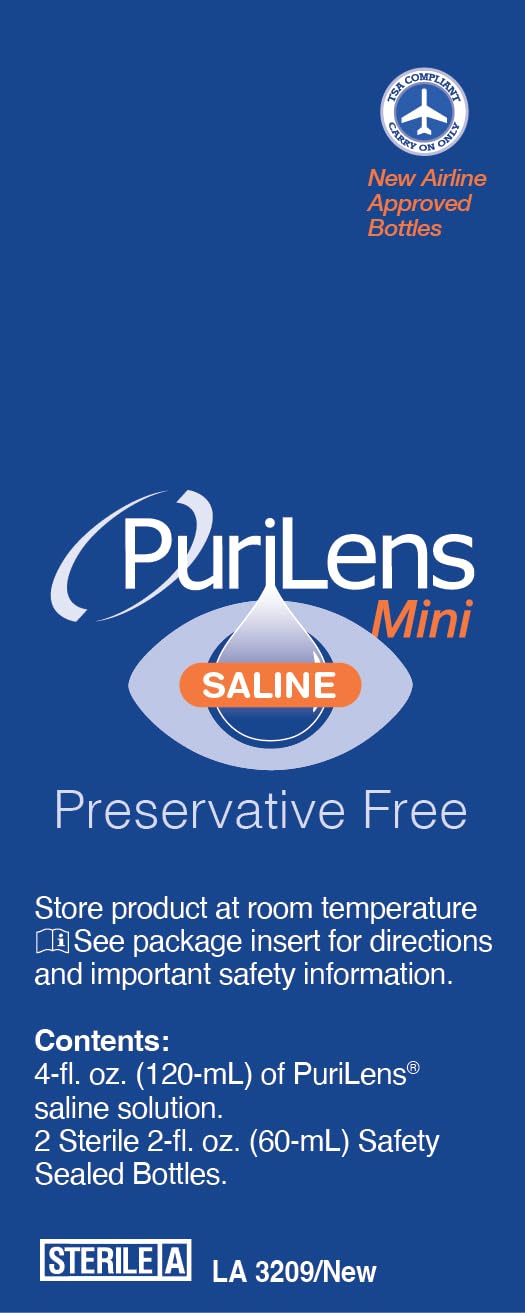 Purilens mini en bolso de viaje transmitiendo conveniencia al viajar