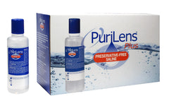 Purilens Plus botella frontal mostrando diseño y volumen para almacenamiento conveniente