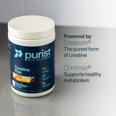 PURIST Creapure combinado con batido proteico, beneficio compatibilidad con suplementos