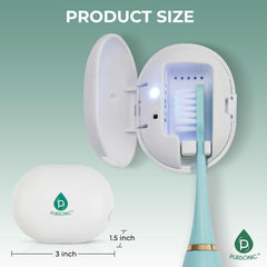 Pursonic dentro de bolso de viaje mostrando portabilidad y conveniencia