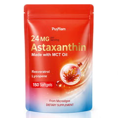 Puyflam envase frontal mostrando 150 softgels y beneficios visibles