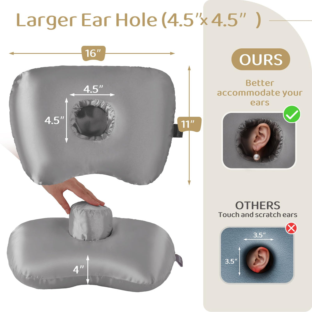 PYURIFAI funda de satén con cremallera lavable para cuidados fáciles