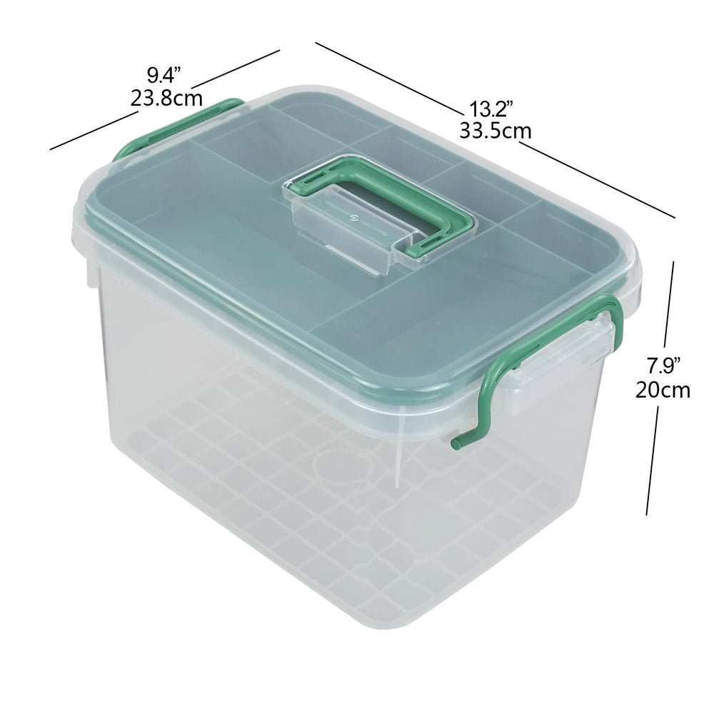Qskely caja en uso como botiquín en cocina mostrando su accesibilidad y orden