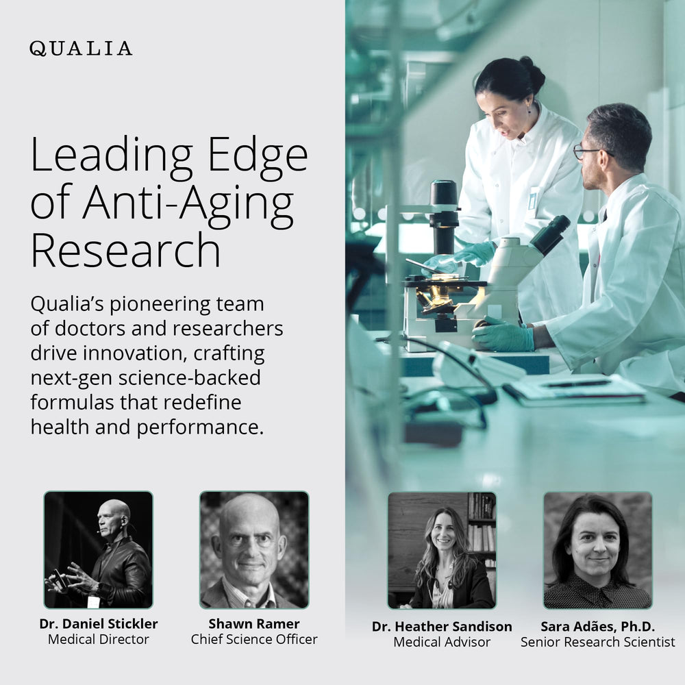 Qualia Life Sciences certificado de laboratorio que demuestra pruebas de terceros
