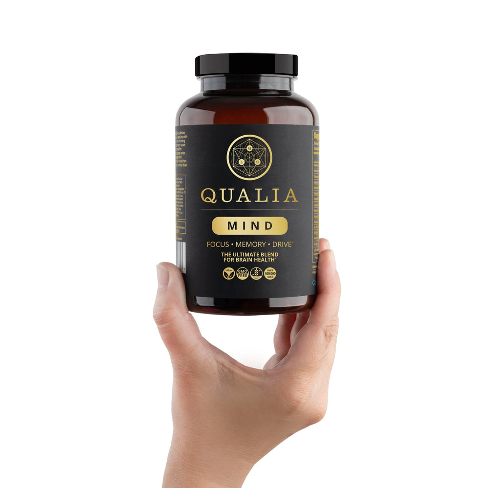 QUALIA LIFE SCIENCES estilo de vida con laptop, sugiere energía y concentración prolongada