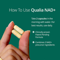 QUALIA LIFE SCIENCES ingredientes dispersos resaltando mezcla de precursores